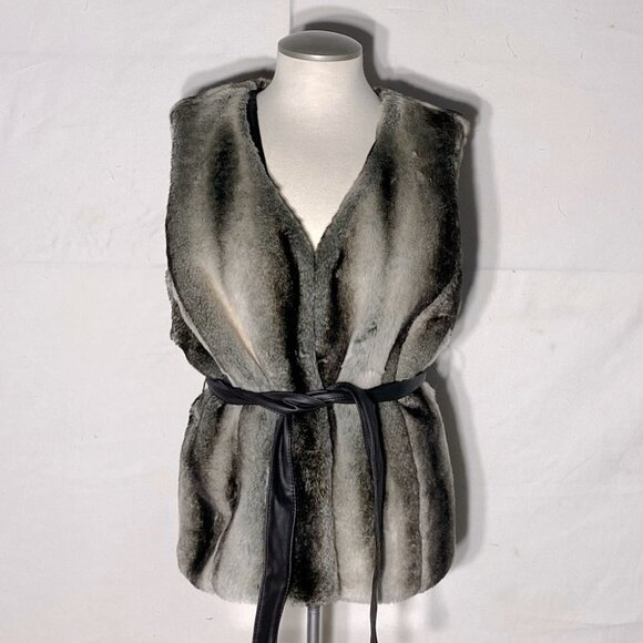Denver Hayes Faux Fur Vest L - Picture 1 of 15